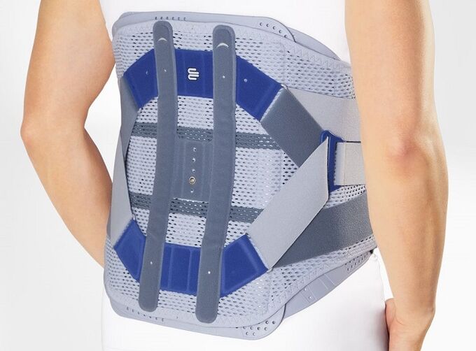 wearing a corset after surgical treatment of lumbar osteochondrosis